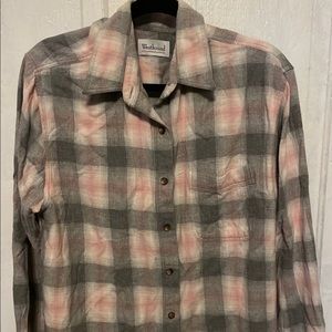 Women’s button down westbound flannel shirt.